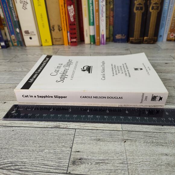 CAT IN A SAPPHIRE SLIPPER Midnight Louie Mystery Carole Nelson‎ Douglas ARC PB - Picture 6 of 9